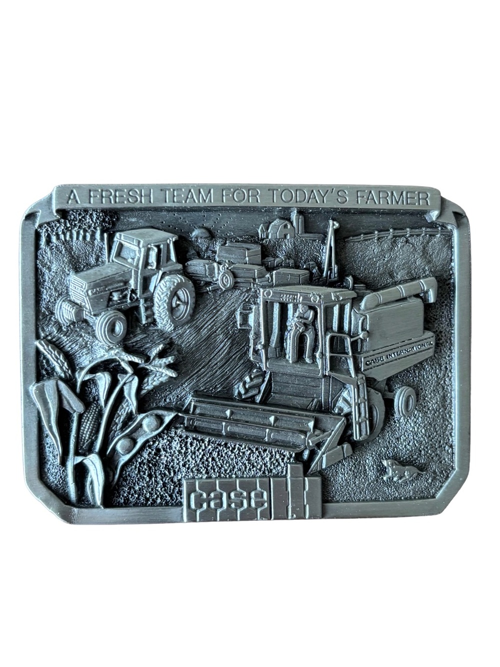 Vintage 1985 Case IH Limited Edition Pewter Belt Buckle